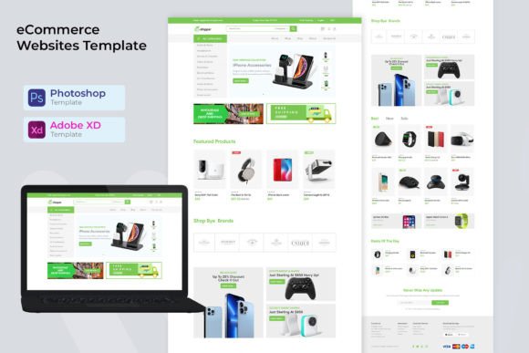 Download Dropshipping Ecommerce Web PSD Template - Web Collection
