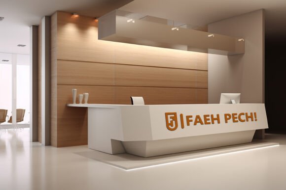 Download Office Reception Desk Mockup - Office Collection