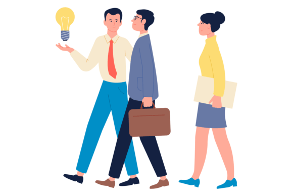 Download Corporate Worker Present Idea to Office - Office Collection