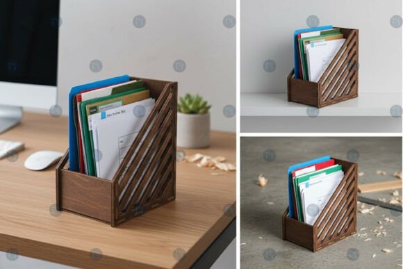 Download Laser Cut Office File Organizer Template - Office Collection