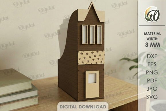 Download House Office Organizer Laser Cut - Office Collection