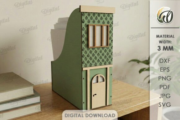Download House Office Organizer Laser Cut - Office Collection
